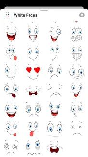 white smiley emoji stickers iphone resimleri 2