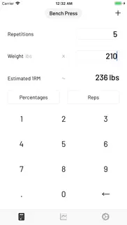 1rm calculator - one rep max iphone images 2