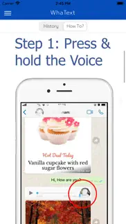 whatext- voice to text on chat iphone images 2