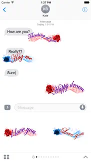 love messages sticker iPhone Captures Décran 1
