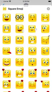 yellow square smileys emoticon iphone capturas de pantalla 2