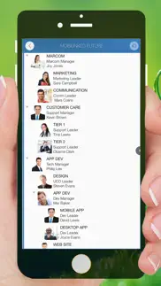 organization chart management iphone capturas de pantalla 3