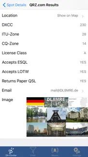 icluster - dx-cluster database iPhone Captures Décran 4