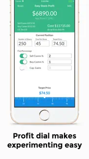 easy stock profit calculator iphone images 3