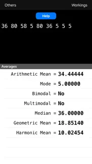 averages calculator iPhone Captures Décran 3