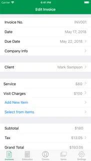 invoice app for small business iphone images 2