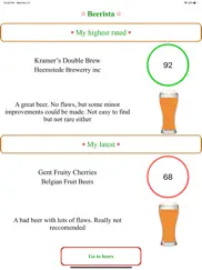 beerista, the beer tasting app ipad capturas de pantalla 1