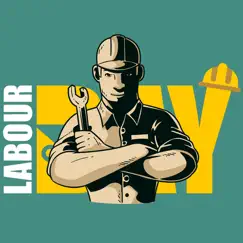 labour day holiday stickers logo, reviews