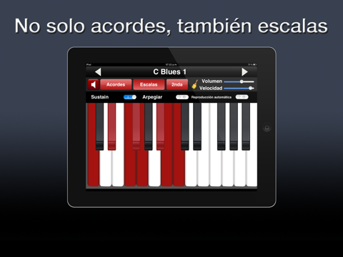 acordes y escalas para piano ipad capturas de pantalla 3