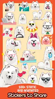 samoyed dog emoji sticker pack iphone images 2