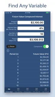 superfvcalc: fv, pv, annuities iphone images 1