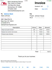 simple invoices - services ipad images 1