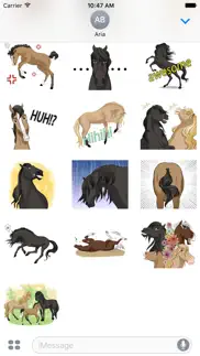 lovely horse horsemoji sticker iphone images 4