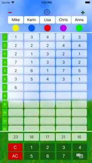 mini golf score card iPhone Captures Décran 1