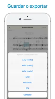lector de notas y partituras iphone capturas de pantalla 4