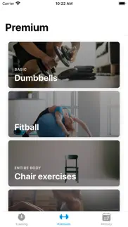 entrena - home workout iphone images 2