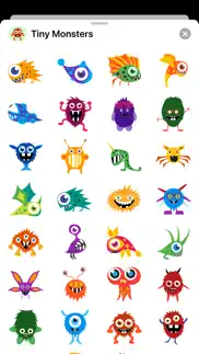 tiny monster creature stickers iphone capturas de pantalla 2