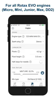carburation rotax max evo kart iPhone Captures Décran 4