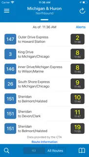 transit stop: cta tracker. iphone images 1