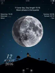sky and moon phases calendar ipad images 1