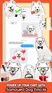 samoyed dog emoji sticker pack iphone images 3