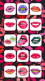 sexy lips flirting stickers iphone images 2