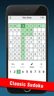 classic sudoku - 9x9 puzzles iphone capturas de pantalla 1
