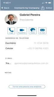 contacts by company iphone capturas de pantalla 4