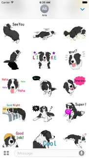 border collie dog icon sticker iphone images 3