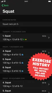 heavyset - gym workout log iphone capturas de pantalla 3