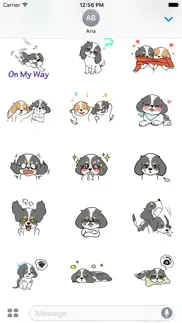 adorable cavalier dog sticker iphone images 3