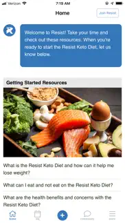 resist - keto low carb diet iPhone Captures Décran 1