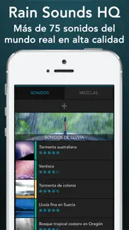 sonidos de lluvia hq iphone capturas de pantalla 1