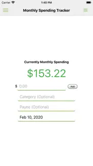 monthly spending tracker iphone images 1