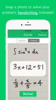 cymath - math problem solver iphone images 1