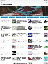 sneakers news geek iPad Captures Décran 1