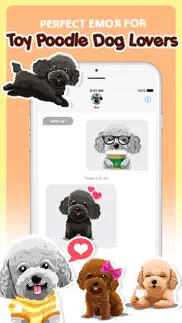 toy poodle dog emojis stickers iphone images 1