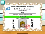 times tables karate lite iPad Captures Décran 4