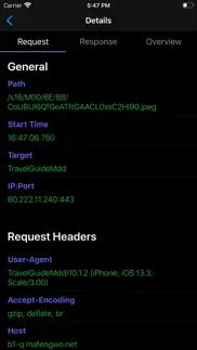 ihttp tracker -network monitor iphone capturas de pantalla 3