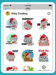 kitty cowboy stickers ipad images 2