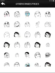 funny rages faces - stickers ipad images 2