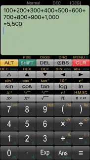 panecal scientific calculator iPhone Captures Décran 1