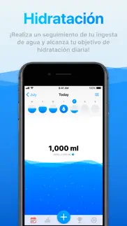 beber agua - water tracker iphone capturas de pantalla 1