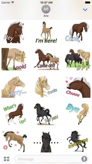 lovely horse horsemoji sticker iphone images 3