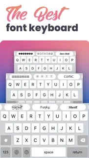 fonts - font & symbol keyboard iPhone Captures Décran 1