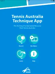 tennis australia technique app ipad bildschirmfoto 1