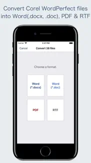 wpd converter -for wordperfect iPhone Captures Décran 1