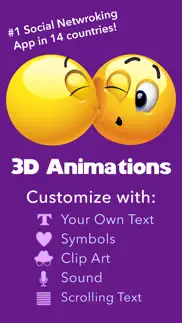3d animations + emoji icons iphone capturas de pantalla 1