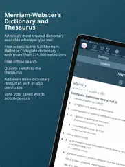 merriam-webster dictionary iPad Captures Décran 1