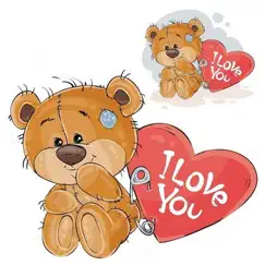 teddy bear sticker logo, reviews